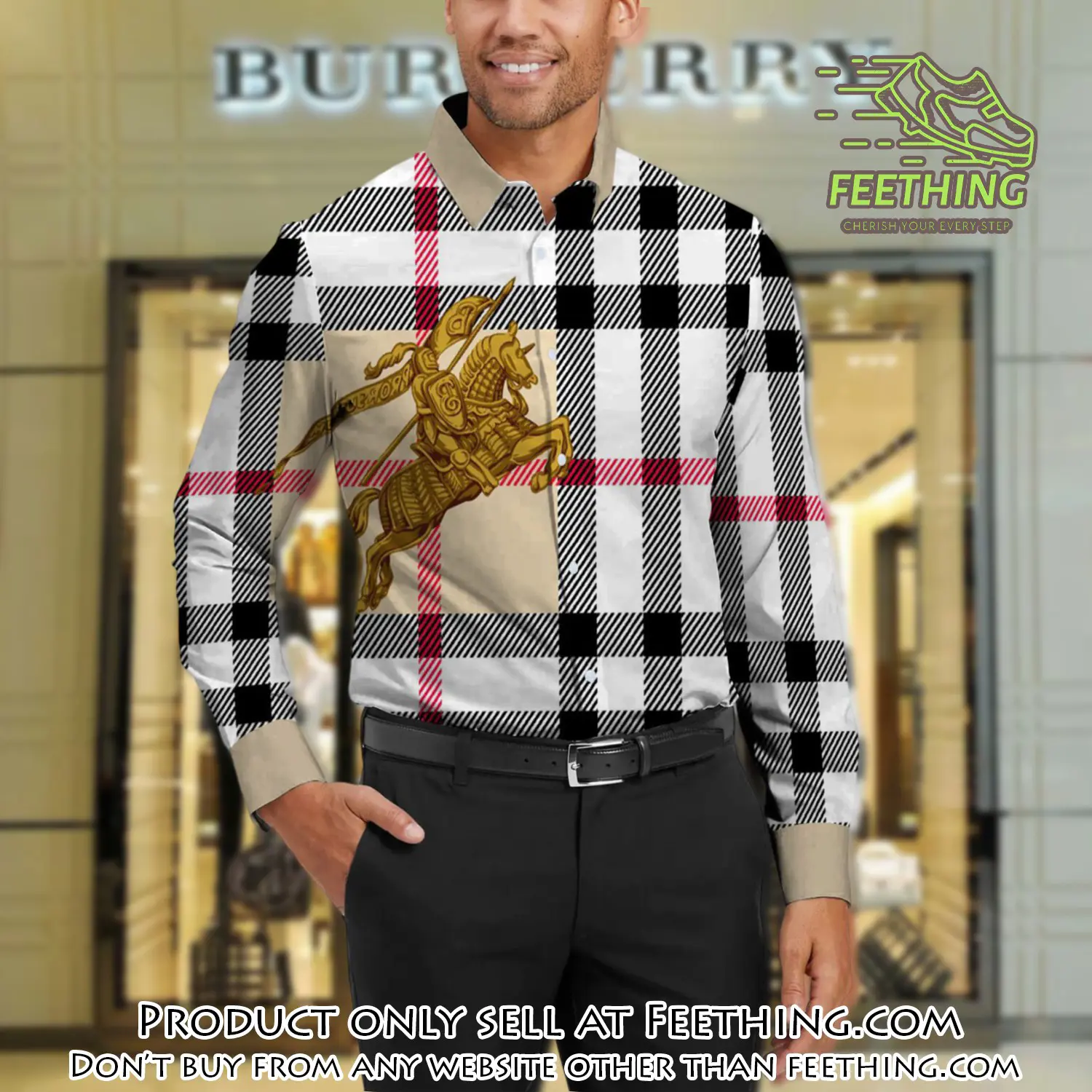 Burberry long sleeves button down shirt for elegant men lsb1003 ft5556199